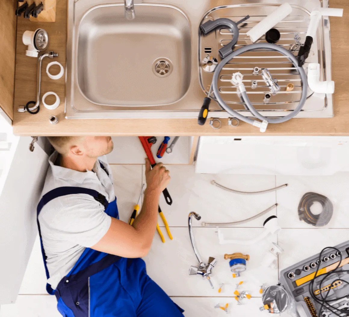 A Belong Pro doing Plumbing work
